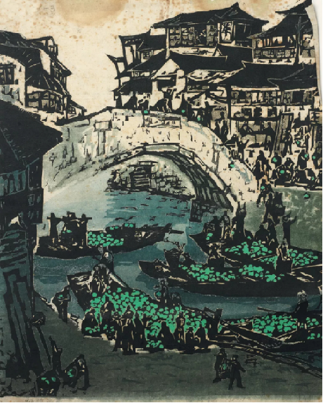 江苏省现代美术馆展出版画、水彩画 “回眸之间”定格人民故事