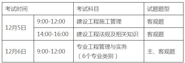 2020年广东广州二级建造师考试时间公布：12月5日、6日